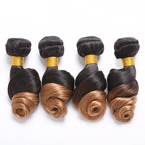 Hairticket 4 Bundles Ombre Loose Wave Virgin Malaysian Hair T1B/27/18 18 20 20
