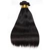Hairticket 3 Bundles + 13"x4" Lace Frontal Closure Straight Virgin Brazilian Hair 18 20 22 Closure 12 / Middle Part view 2