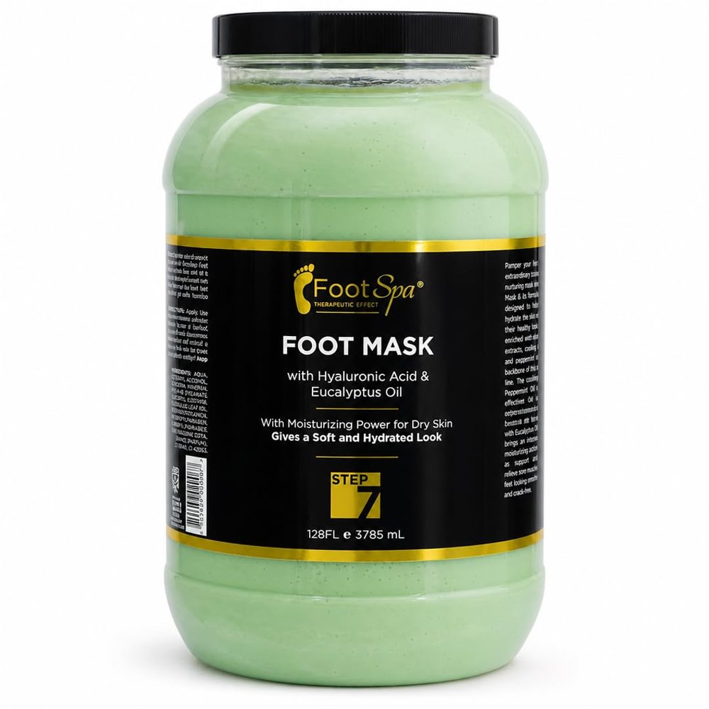 FootSpa Professional Pedicure Foot Mask, Deep Moisturizing, 128 oz