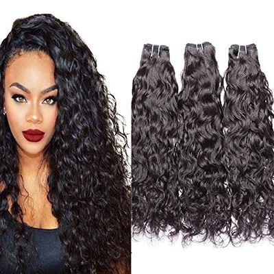 Hairticket 3 Bundles Water Wave Virgin Brazilian Hair 8 10 10