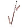 Pupa Milano True Lips Blendable Lip Liner - Dual-Ended Matte Lining Color and Brush - Light and Creamy, Hydrating, High Pigment, Smudge Proof Formula - Paraben Free - 004 Plain Brown - 0.042 oz view 1