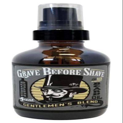 Grave Before Shave Gentlemen's Blend Beard Oil (Bourbon/Sandal Wood Scent) 4 oz. BIG BOTTLE