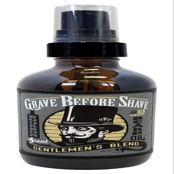 Grave Before Shave Gentlemen's Blend Beard Oil (Bourbon/Sandal Wood Scent) 4 oz. BIG BOTTLE