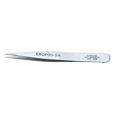 Style OOSA Swiss Precision Tweezer with Fine Straight Tips, 4-3/4"