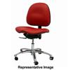 Gibo/Kodama Adjustable 17-21.5" 7000 Series Blue Vinyl Cleanroom Chair with Aluminum Base view 1
