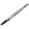ESD-Safe Softip Stainless Steel Tweezer with Replaceable Round Copolymer Tips, 4 Star, 5-1/8" view 1