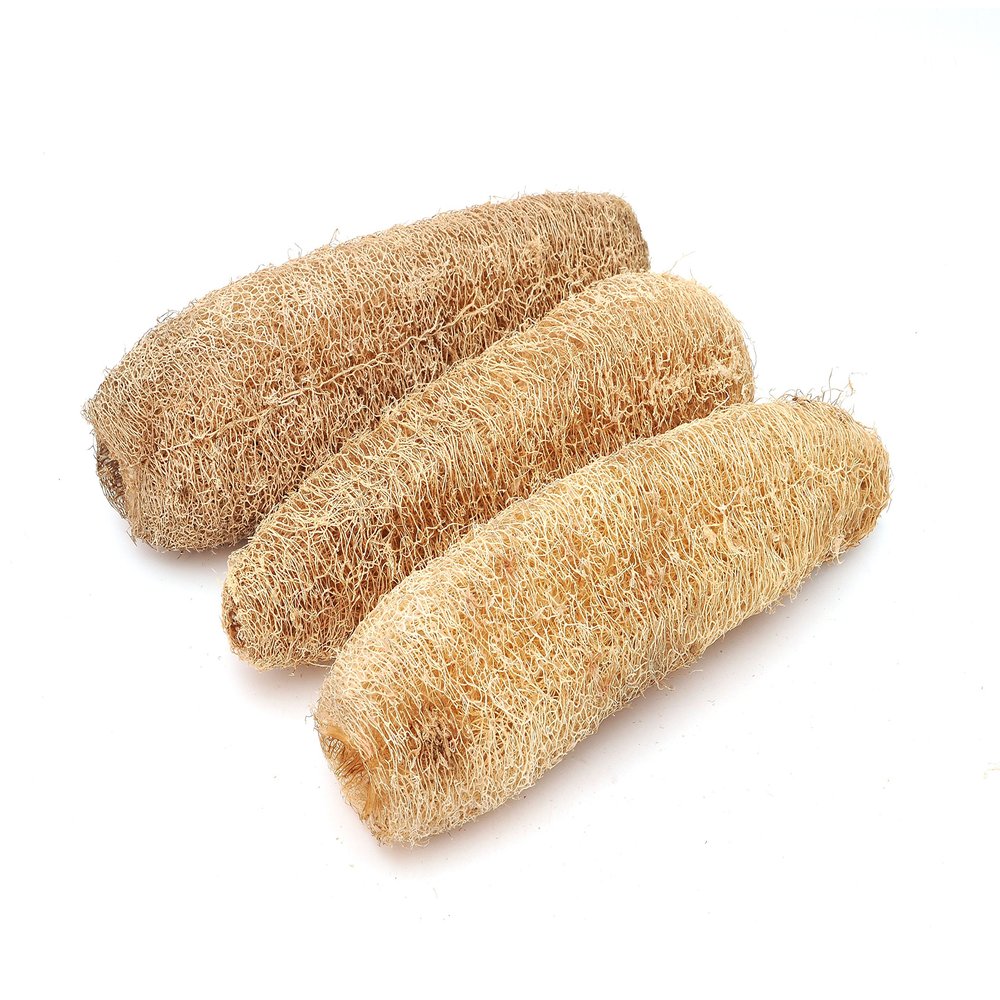 3 Packs Natural Loofah Exfoliating Bath Body Shower Sponge 10"