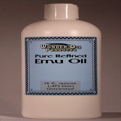 16 fl. ounces 100% Pure Triple Refined Emu Oil