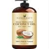 Handcraft Blends Fractionated Coconut Oil - 16 Fl Oz - 100% Pure and Natural - Premium Grade Carrier Oil for Skin, Hair and Body - Massage - Hair Tonic view 1