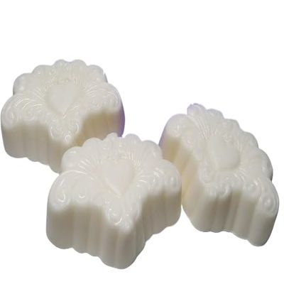 3 Pc Guest Soaps Victorian Hearts - Gardenia Scent - with Organza Gift Bag