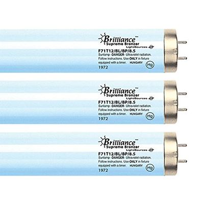 Brilliance Supreme Bronzer F71T12 8.5% 100W Bipin Tanning Bulbs - Hot Lamps! (30)