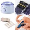 USHOT 110V Spa Hair Removal Hot Wax Warmer Heater Machine Pot Depilatory Paraffin Hair Removal Bean Set (C) view 1