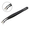 5" Black Eyelash Extension Long Tweezers for Russian Volume Lash Extensions view 1