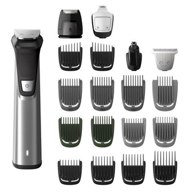 Philips Multi Groomer All-in-One Trimmer 23 Piece Grooming Kit, Trimmer for Beard, Head, Body, and Face Series 7000