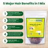 Foodherbs Premium Herbal Hair Oil Mix with 18 Ayurvedic Herbs for Natural Growth | 2x Long Hair | Strong Roots | Fuller Volume | Shiny Healthy Strands | DIY Oil Infusion | Hair Care | Thanks Giving view 3