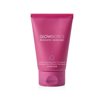 Glowbiotics Probiotic Gel-to-Oil Cleanser: Gentle Makeup Remover with Vitamin C - Effectively Removes Makeup, Oils & Sunscreen, 4 Fl Oz