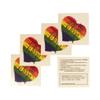 10 x Heart Rainbow Tattoo- All you need is Love - CSD Tattoo - Heart Rainbow Tattoo Flag (10) view 2