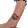 10 x Heart Rainbow Tattoo- All you need is Love - CSD Tattoo - Heart Rainbow Tattoo Flag (10) view 3