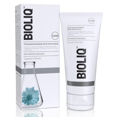 Bioliq - Clean Anti-Wrinkle Facial Cleansing Gel with Marigold Extract and Hyaluronic Acid - Hydration, Wrinkle Prevention, Skin Firming - 125 ml