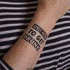 10 x ONLY HERE TO GET DRUNK as a temporary tattoo - Party tattoo - drinking game (10) view 1