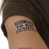 10 x ONLY HERE TO GET DRUNK as a temporary tattoo - Party tattoo - drinking game (10) view 2