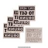 10 x ONLY HERE TO GET DRUNK as a temporary tattoo - Party tattoo - drinking game (10) view 3
