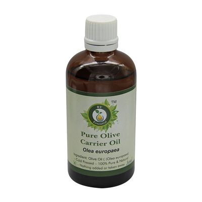 R V Essential Pure Olive Carrier Oil 50ml (1.69oz)- Olea Europaea (100% Pure and Natural Cold Pressed)