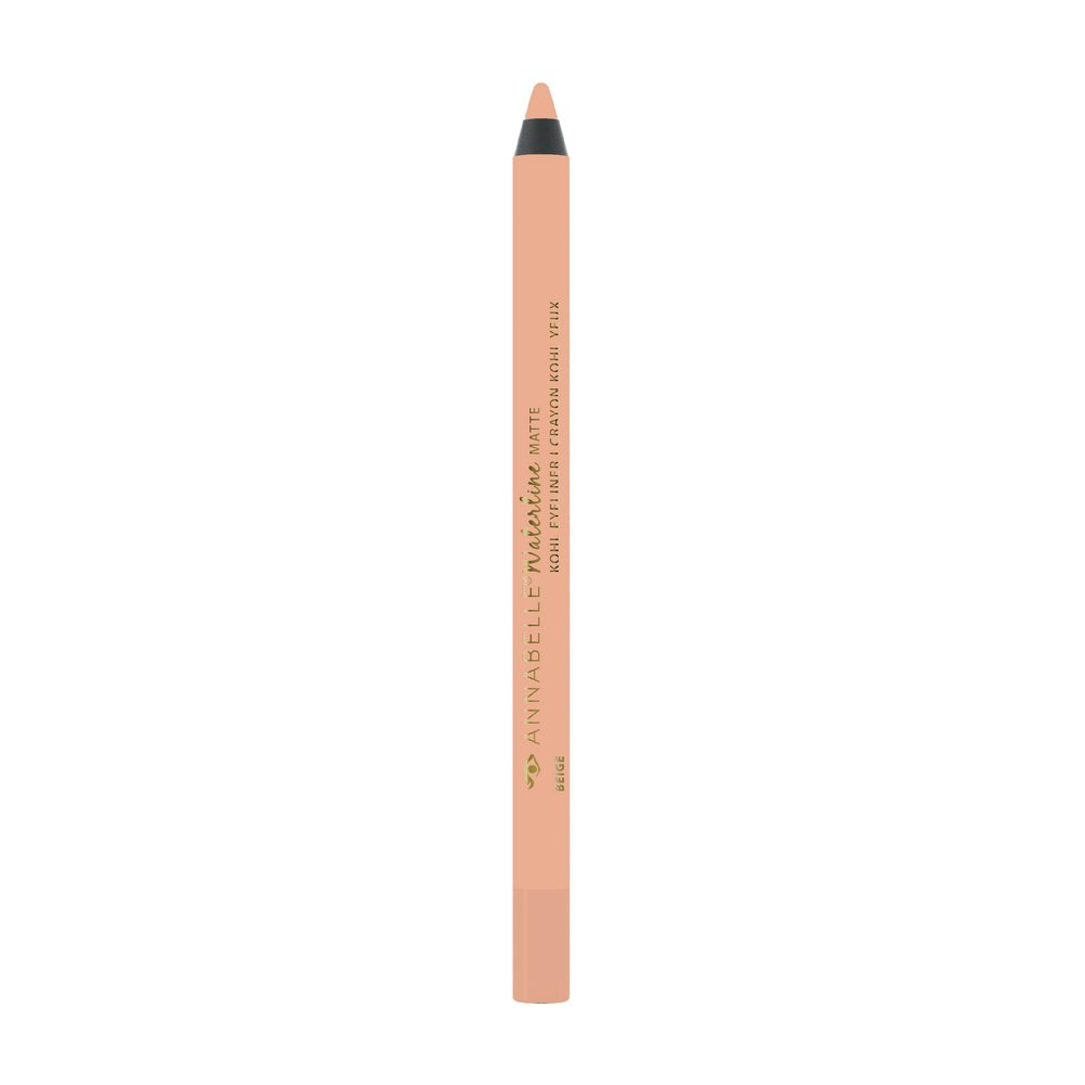 Annabelle Waterline Matte Kohl Eyeliner Pencil, Beige, Intense Colours, Matte Finish, Easy-To-Apply, Long-Lasting 10h, Waterproof, Transferproof, Cruelty-Free, 1.2 g