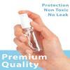 1 oz Clear Glass Boston Round Bottle with White Fine Mist Spray (12 Pack) + Funnel Refillable Empty Storage Containers view 3