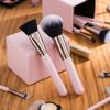 SIXPLUS Travel Makeup Brushes with Case, 15 Pcs Pink Makeup Brush Set Professional for Foundation Powder Concealer Eyeshadow Blush, Covers, Best Make Up Brush Kit Gift for Women Girlfriend Mom view 2