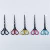 ALLEX Small Black Scissors for Office 5.5" [Non-Stick], All Purpose Slim & Thin Low Profile Scissors, Made in JAPAN, All Metal Japanese Stainless Steel Blade with Non-Slip Soft Ring, Black view 2