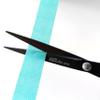 ALLEX Small Black Scissors for Office 5.5" [Non-Stick], All Purpose Slim & Thin Low Profile Scissors, Made in JAPAN, All Metal Japanese Stainless Steel Blade with Non-Slip Soft Ring, Black view 4