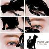 2 in 1 Cat Shape Eyeliner Template Stencil Smoky Eyeshadow Applicators Eyeliner Plate Matte PVC Material Professional Multifunction Black Cat Shape Eye liner & Eye Shadow Guide Template (1pack) view 2