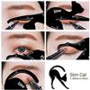 2 in 1 Cat Shape Eyeliner Template Stencil Smoky Eyeshadow Applicators Eyeliner Plate Matte PVC Material Professional Multifunction Black Cat Shape Eye liner & Eye Shadow Guide Template (1pack) view 3