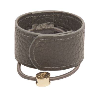 1907 Leather Hair Cuff, Grey NHH062