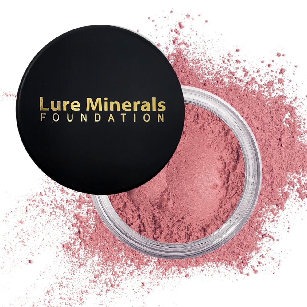ASC Minerals Foundation Loose Powder 8g Sifter Jar- Choose Color,free of Harmful Ingredients (Compare to Bare Minerals Matte and Original or Mac Makeup) (Mauve blush)