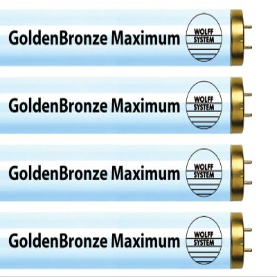 GoldenBronze Wolff System Maximum F71T12 100W Bipin Tanning Bulbs - Intense Bronze (8)