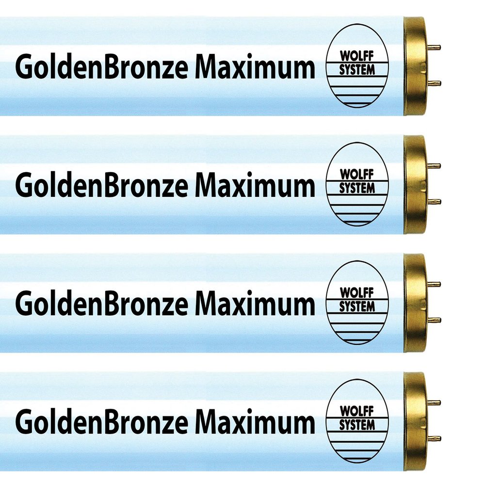 GoldenBronze Wolff System Maximum F71T12 100W Bipin Tanning Bulbs - Intense Bronze (8)