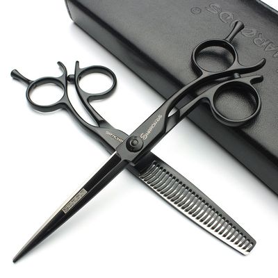 6-inch hair clipper set, hair clippers, thinner scissors SHARONDS 440C black