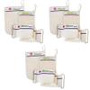 Baiden Exfoliator System-Best Firming Face Body & Back Scrub Mitts (3 Pack) view 1