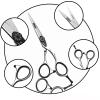 5.5Inch Japanese 440C Laser Hair Cutting Salon Professional Hairdresser Thinning Haircuts Set view 4
