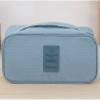SGirl Portable Waterproof Multi-Functional Women Lady Travel Organizer Bra Storage Underwear Lingerie Bag Cosmetic Makeup Case Toiletry Wash Storage (Light blue) view 2