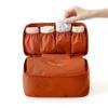 SGirl Portable Waterproof Multi-Functional Women Lady Travel Organizer Bra Storage Underwear Lingerie Bag Cosmetic Makeup Case Toiletry Wash Storage (Orange) view 3