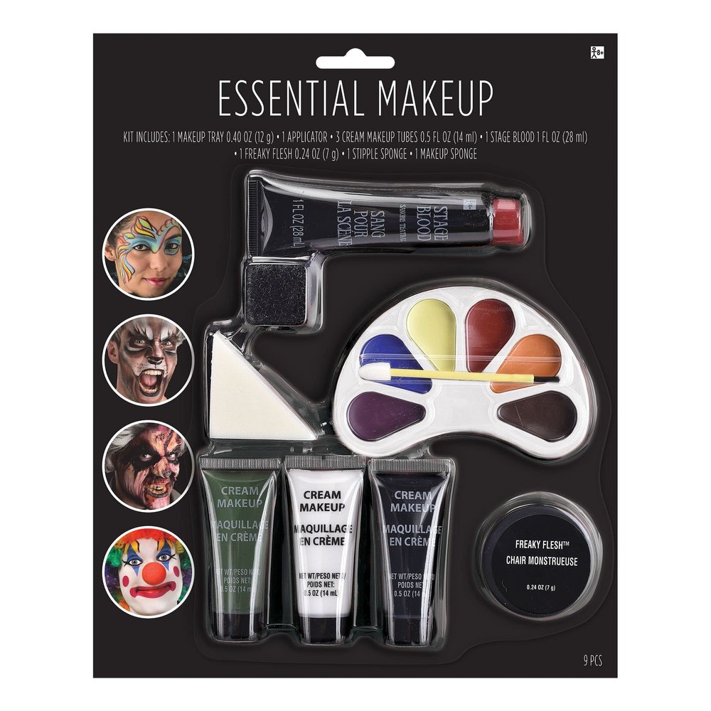 All-in-One Essential Makeup Kit - 1 Set, Unique, Versatile & Cosmetics, Perfect for Costume Parties