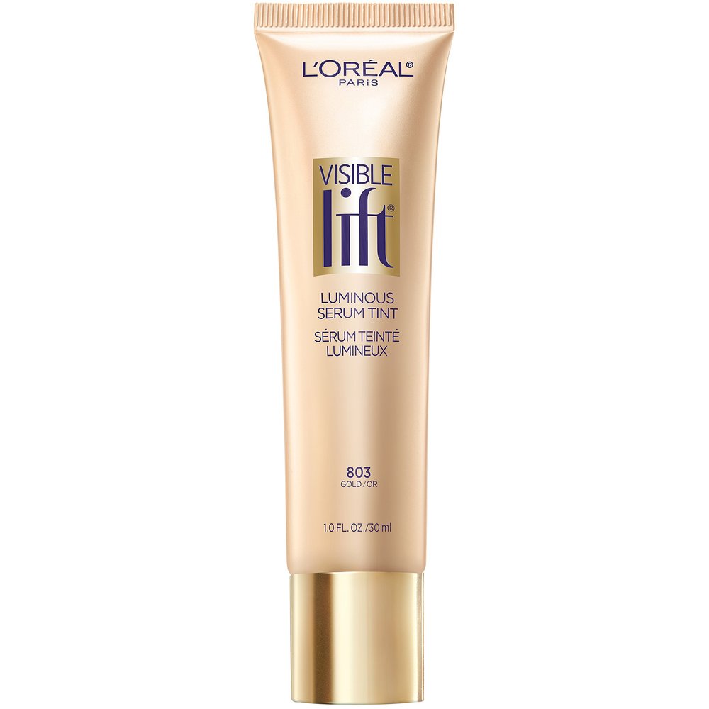 LOral Paris Cosmetics Visible Lift Luminous Serum Tint, Gold, 1 Fluid Ounce