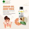 BLISS OF EARTH Argan Oil For Hair, Organic, Coldpressed, Moroccan Argan Oil, Suitable For Babies, 100 ml, Whole Body, Argan Oil view 4