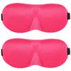 2 Pack Magik Travel 3D Eye Mask Sleep Soft Padded Shade Cover Rest Relax Sleeping Blindfold (Pink) view 1