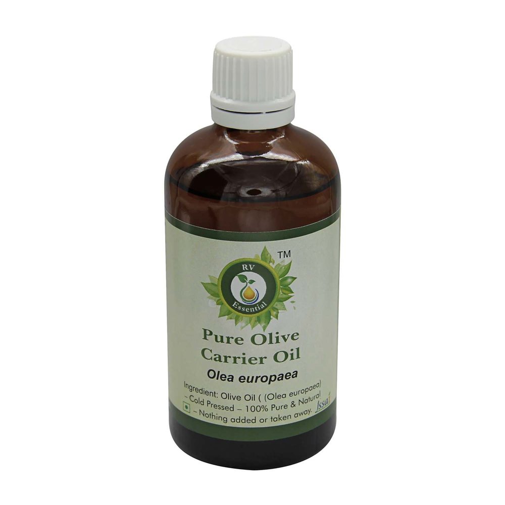 R V Essential Pure Olive Carrier Oil 10ml (0.338oz)- Olea Europaea (100% Pure and Natural Cold Pressed)
