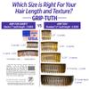 Good Hair Days Grip-Tuth Combs - 3 1/4" Side Combs, For All Types Of Hair, Decorative & Styling Women Accessories - Tortoise Shell, Set Of 2 view 2