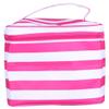101 BEACH Fashion Print Soft Case Cosmetic Bag (Pink & White Stripe) view 1